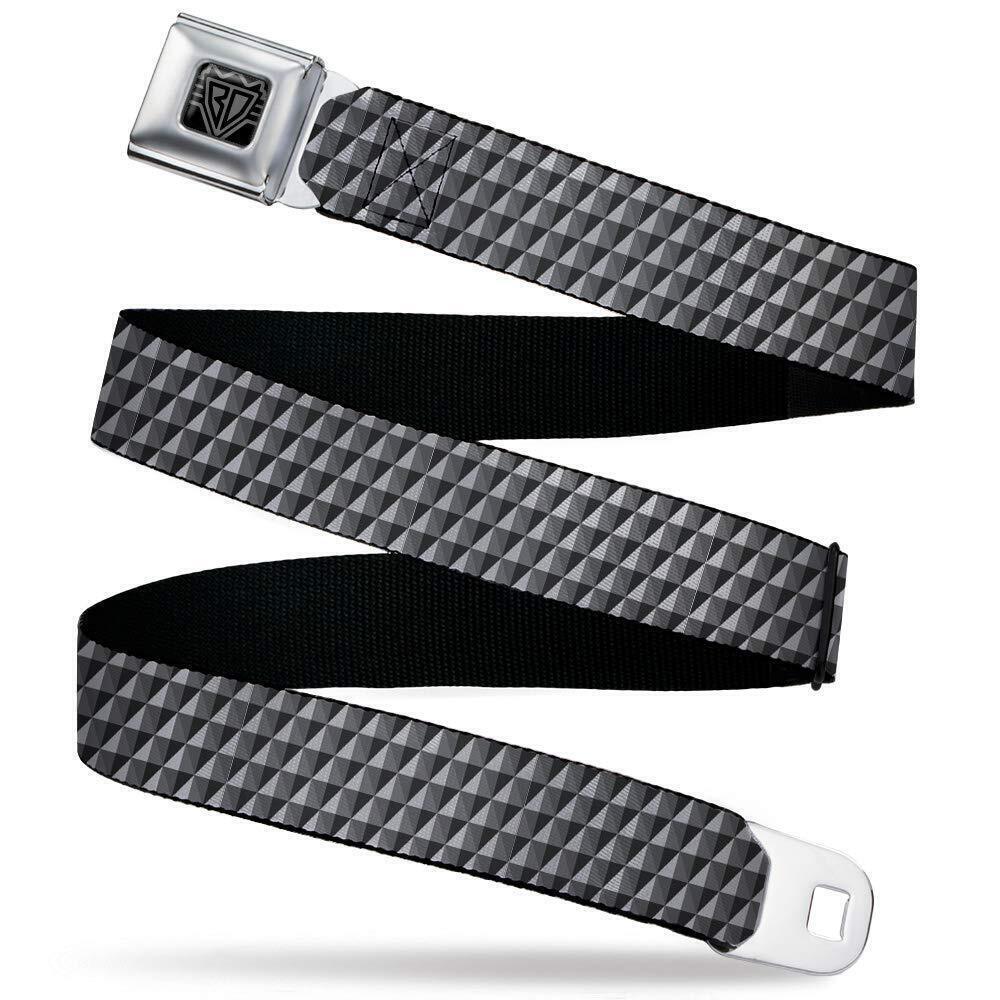 6191 Seatbelt Belt - Geometric Triangles Tonal Grays - 1.0" Wide - 20-36